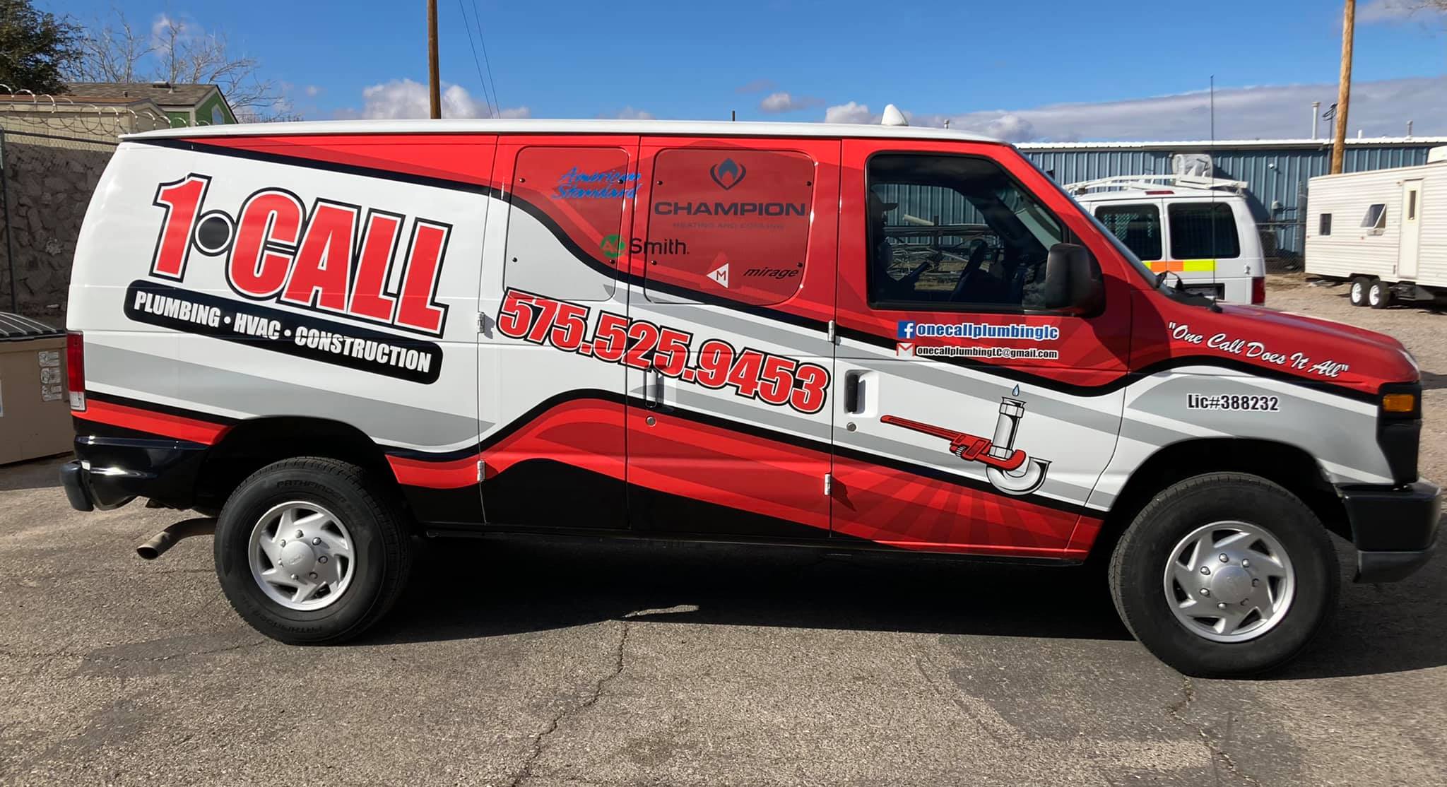 1-Call van wrap