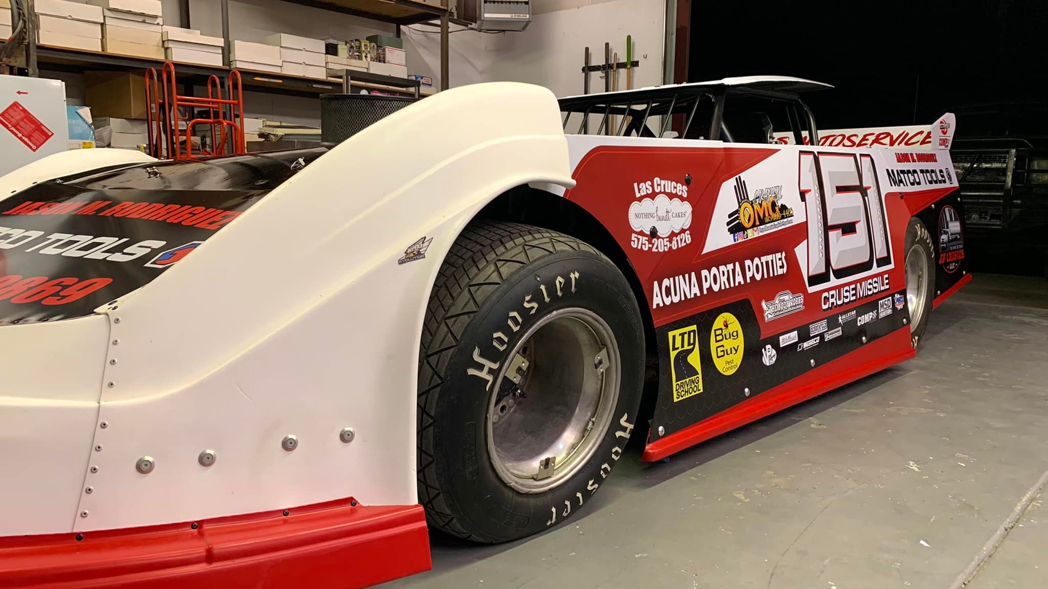 Race car with tinted glass